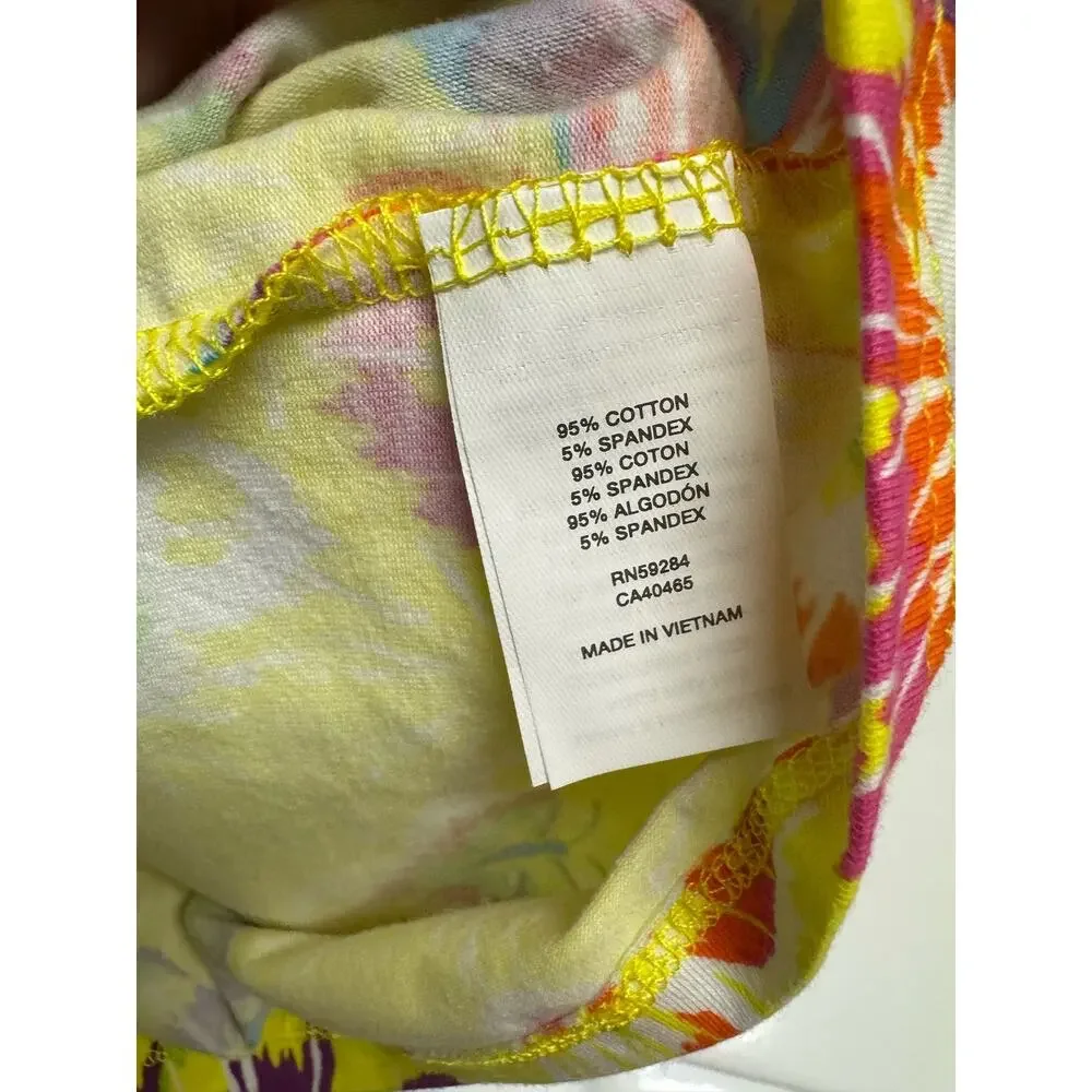 The Children's Place Girls Tank Top 9-12 Mo‎ Yellow Bright Butterfly Halter NEW